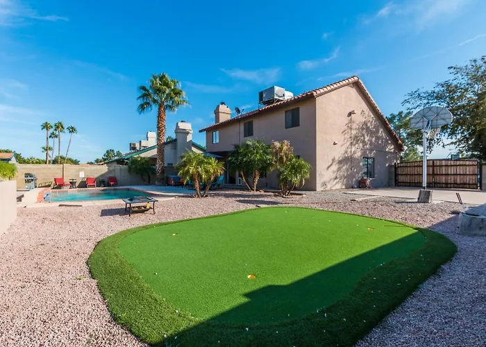 Backyard Playground Golf Sport Court Hot Tub *